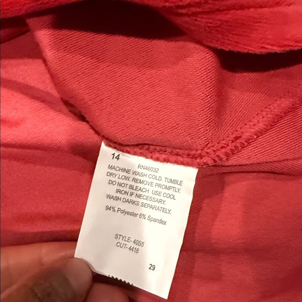 Alfred Dunner Vibrant Velvet Material Red Women's Jacket - Picture 5 of 9